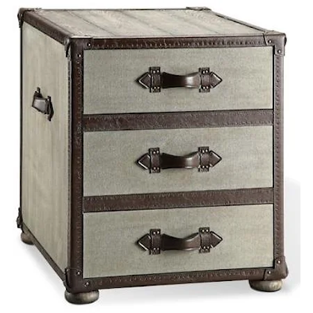 Trunk End Table w/ 3 Drawers